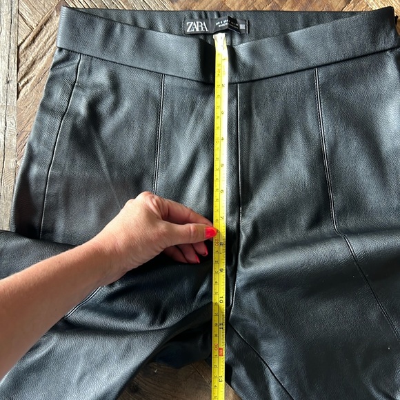 Zara Faux Leather Pants High Rise Skinny Size Small - Picture 8 of 8